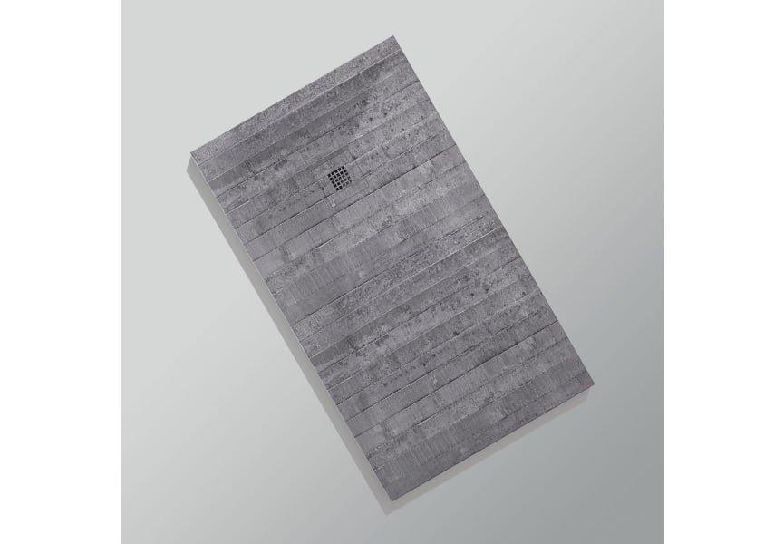 Receveurs de douche en résine décorés Design 3D Ciment Bruntec option 11