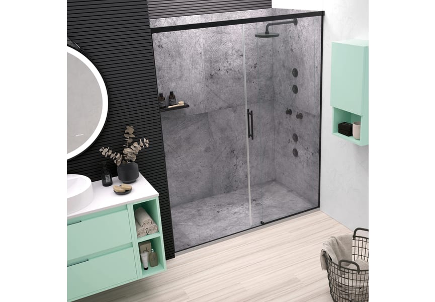 Receveurs de douche en résine décorés Design 3D Ciment Bruntec environnement 5
