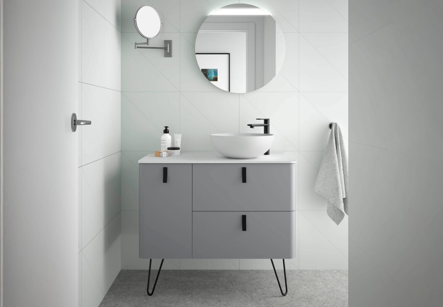 Meuble de salle de bains avec plan de toilette Uniiq Salgar principal 6