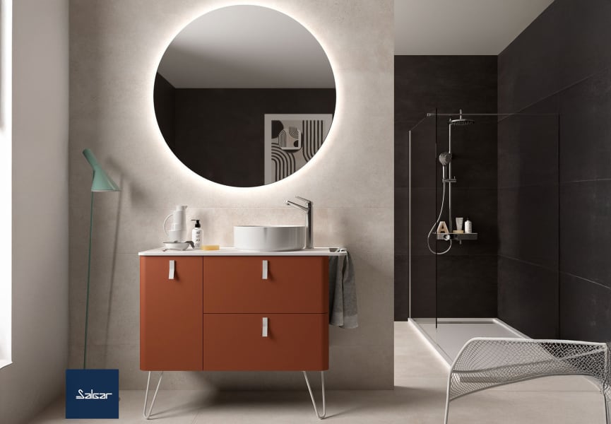 Meuble de salle de bains avec plan de toilette Uniiq Salgar principal 8