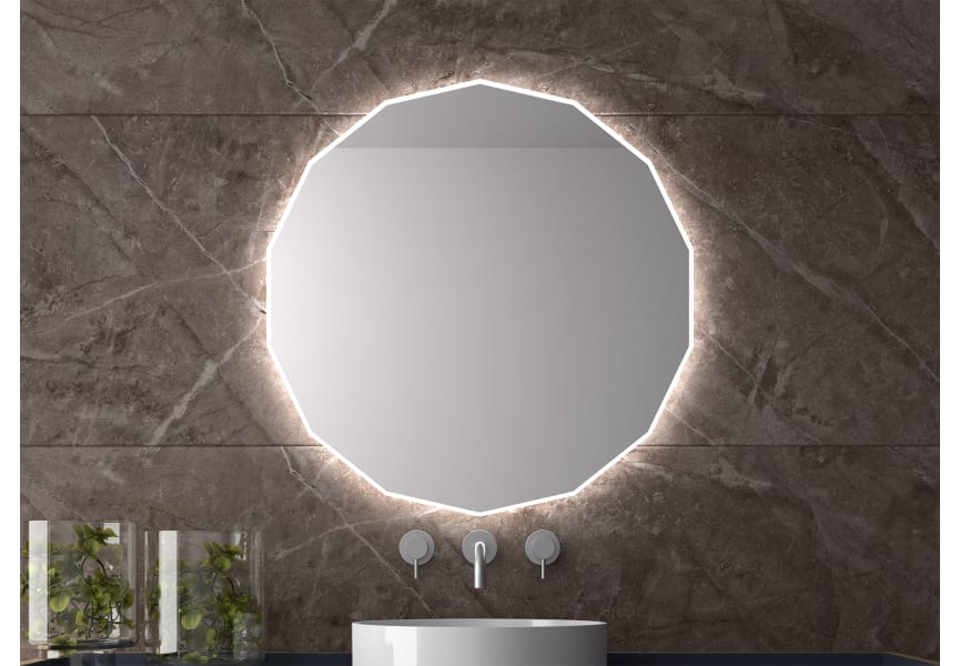 Nassau Eurobath Miroir de salle de bains avec éclairage LED principal 0