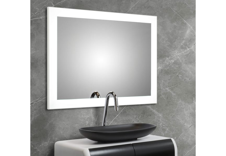 Miroir de salle de bain avec éclairage LED Lime Bruntec principal 2