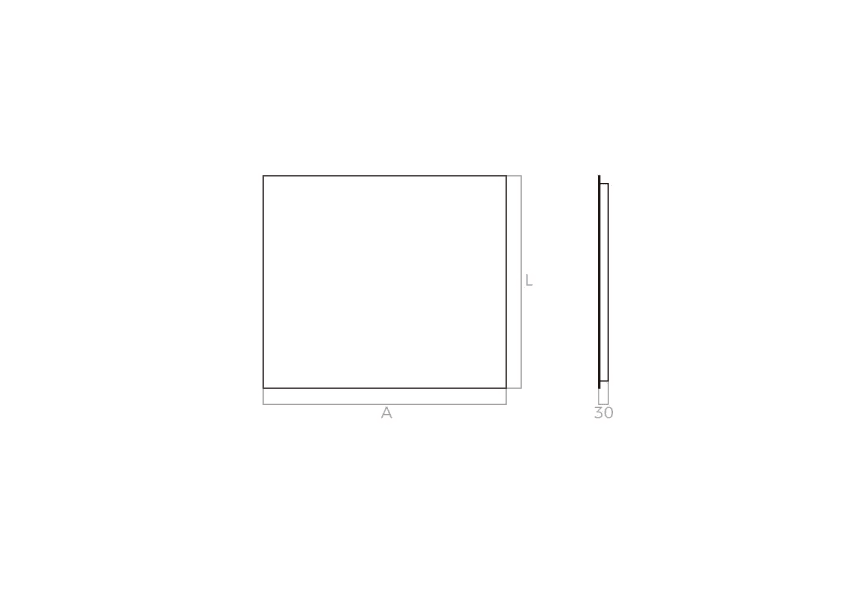 Miroir de salle de bains avec éclairage LED Dune Bruntec croquis 6