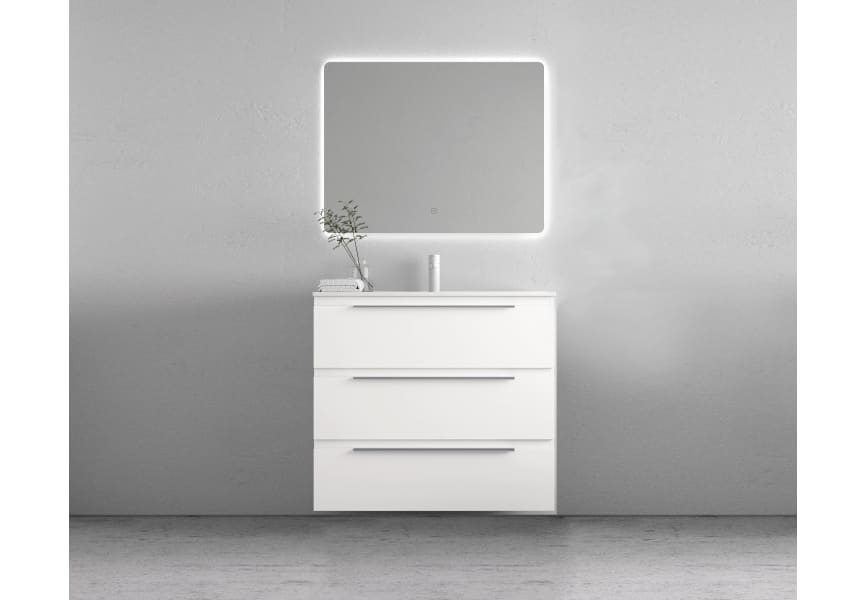 Ensemble meuble de salle de bain Avila Dos Carmen 39 cm de profondeur réduite principal 2