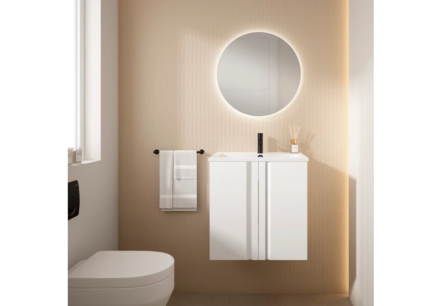 Ensemble meuble de salle de bains Lagos Visobath  à profondeur réduite 40 cm principal 1