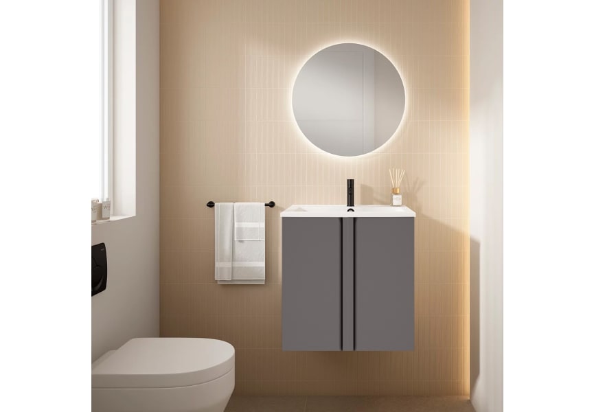 Ensemble meuble de salle de bains Lagos Visobath  à profondeur réduite 40 cm principal 2