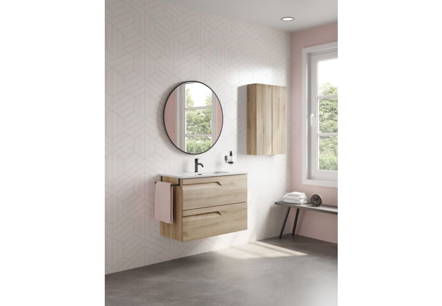 Ensemble de meubles de salle de bains profondeur réduite 39 cm Vitale Royo environnement 8