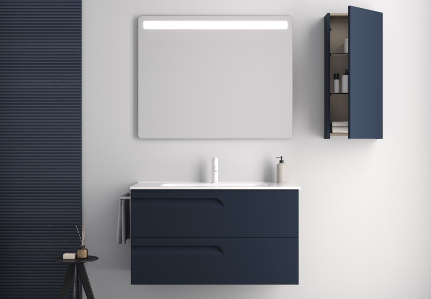 Ensemble de meubles de salle de bains profondeur réduite 39 cm Vitale Royo principal 3