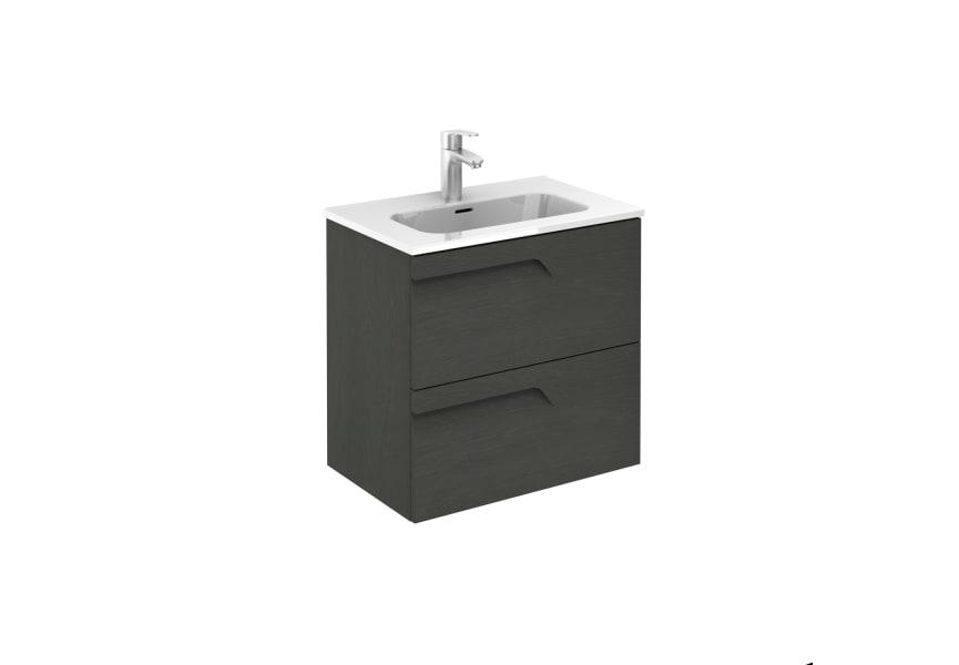 Ensemble de meubles de salle de bains profondeur réduite 39 cm Vitale Royo 3D 12