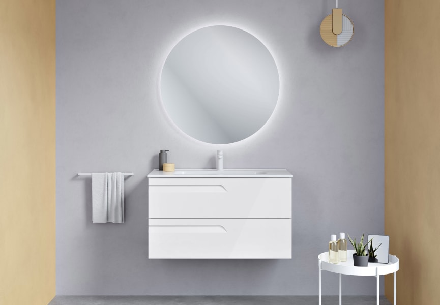 Ensemble de meubles de salle de bains profondeur réduite 39 cm Vitale Royo principal 4