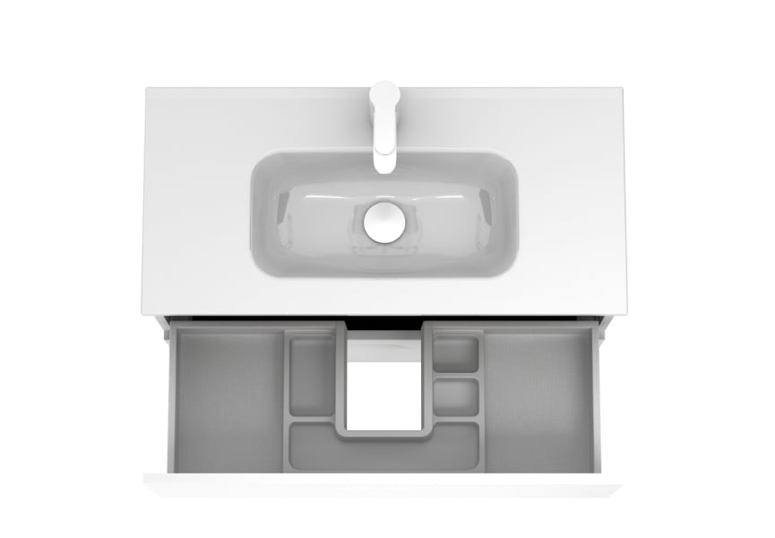 Ensemble de meubles de salle de bains profondeur réduite 39 cm Vitale Royo détail 10