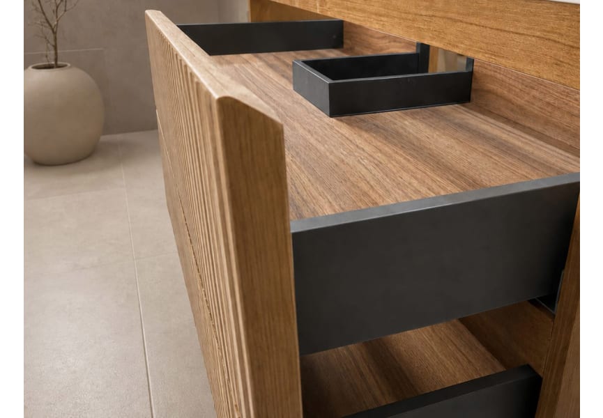 Meuble de salle de bains Alpes 21 Bruntec avec lavabo « Solid Surface » détail 10
