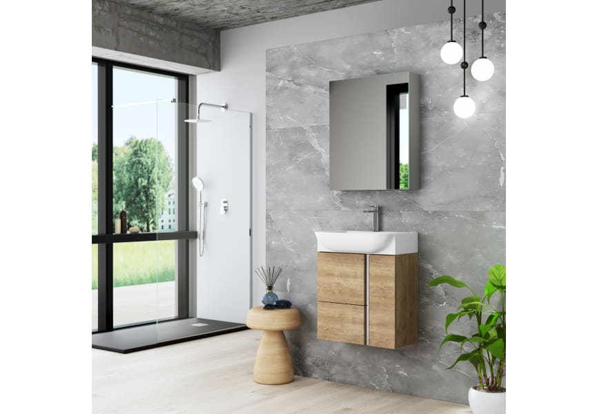 Ensemble meuble de salle de bains de 28 cm à profondeur réduite Versa Coycama principal 3