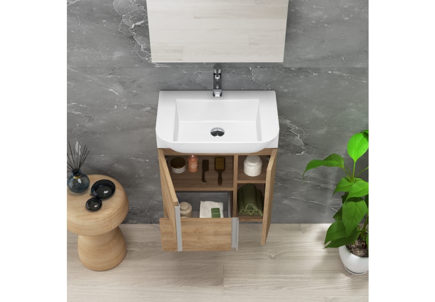 Ensemble meuble de salle de bains de 28 cm à profondeur réduite Versa Coycama détail 4