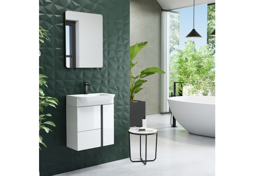 Ensemble meuble de salle de bains de 28 cm à profondeur réduite Versa Coycama principal 2
