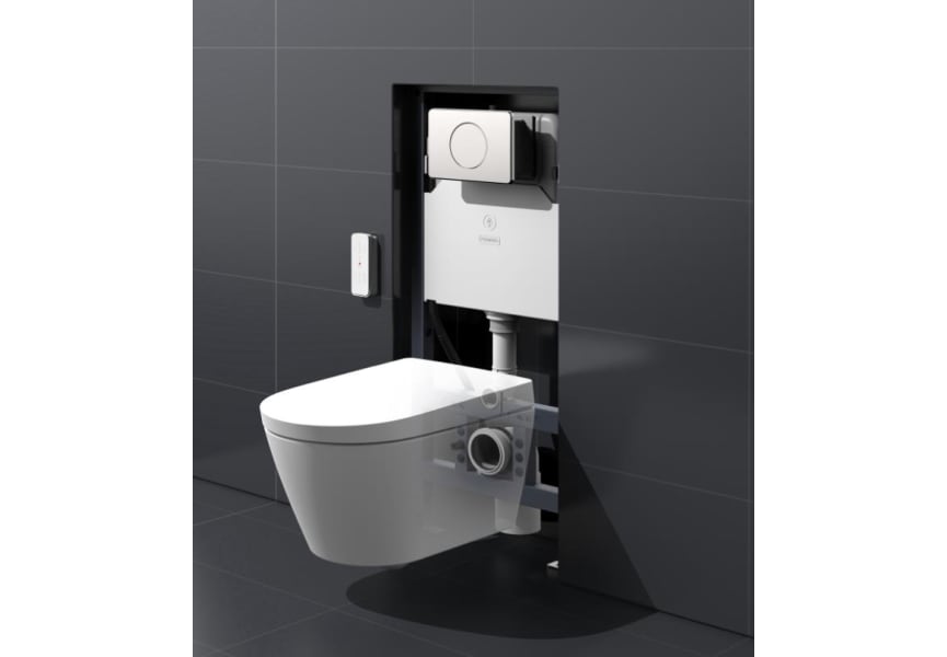 Pack WC japandi intelligent suspendu + réservoir de chasse + plaque de poussée Eos Pro Nashi principal 2