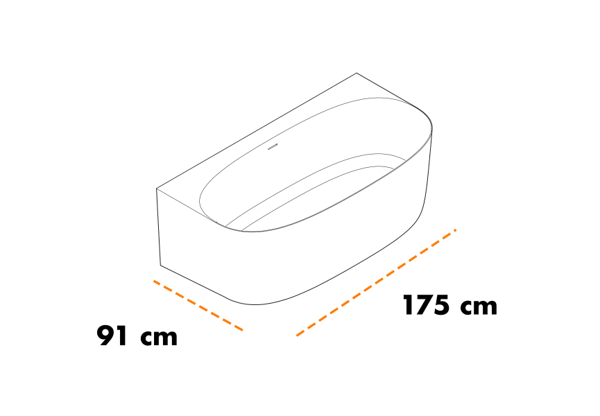 Baignoire autoportante Zhara de Baños 10 croquis 3