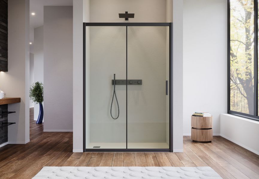 Paroi de douche New Sabik profilé noir Bruntec principal 0