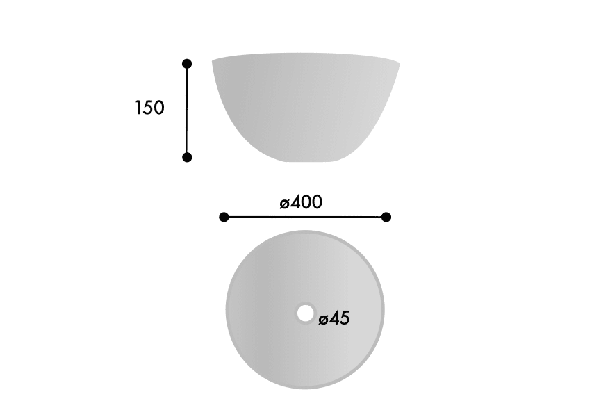 Belenus lavabo à poser ArtandBath croquis 1