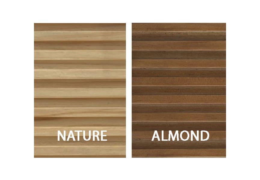 Ensemble de meubles de salle de bain en bois massif palilleria Horizontal Alpes 7 Bruntec détail 2