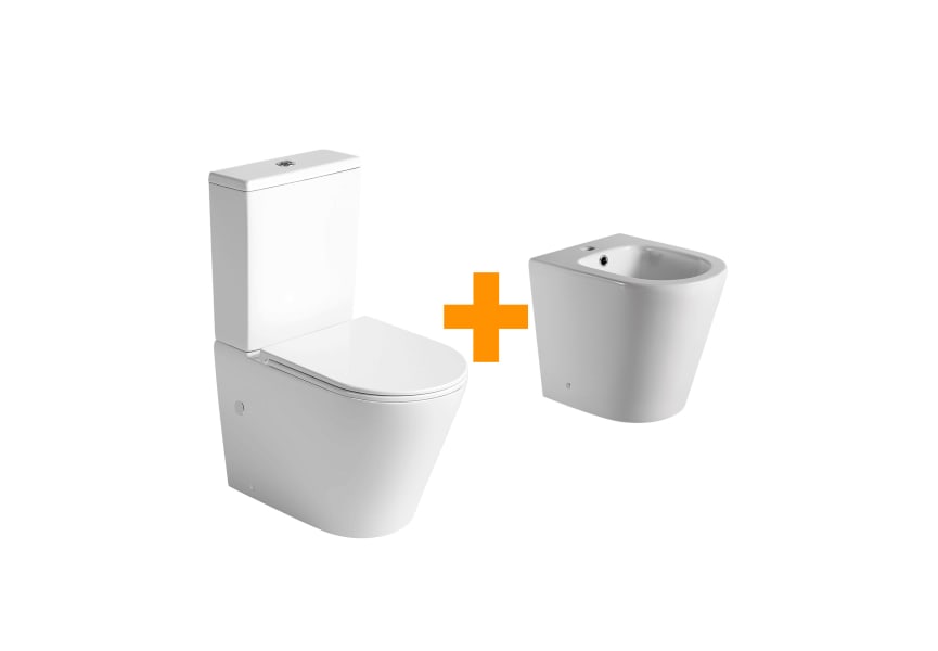 Pack WC + réservoir + bidet Lisboa Bruntec principal 2