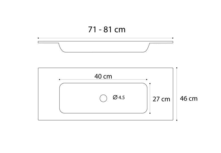 Hermes Art and Bath lavabo encastré croquis 3