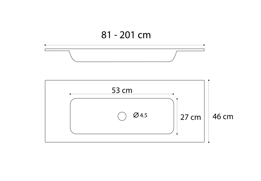 Hermes Art and Bath lavabo encastré croquis 2
