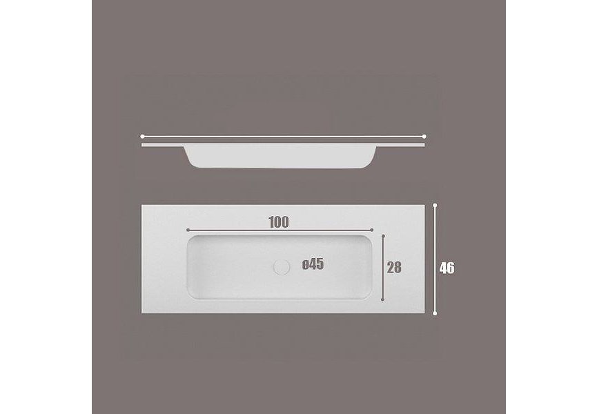 Hermes Art and Bath lavabo encastré croquis 1
