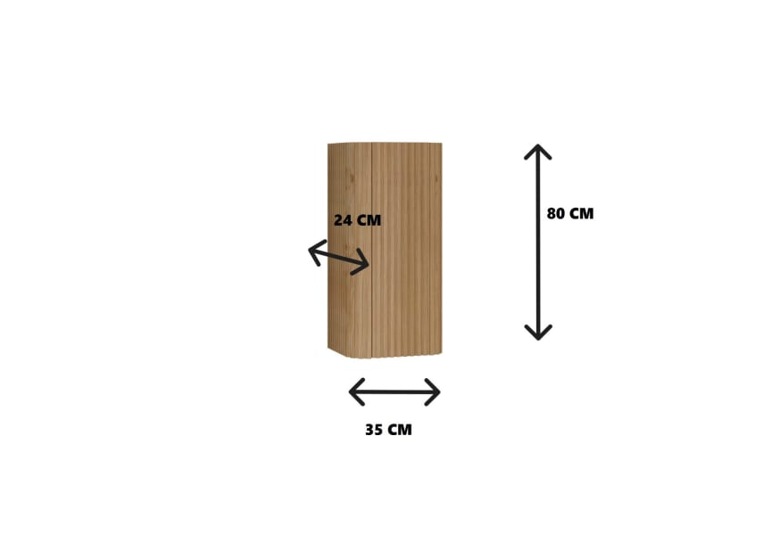 Armoire suspendue de salle de bains Bruntec Baviera croquis 4