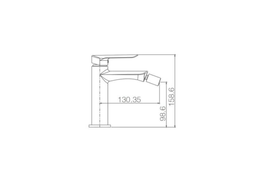 mitigeur de bidet Ural Imex croquis 3