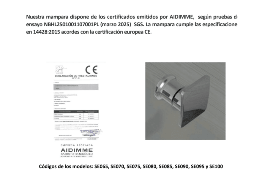 Bruntec Paroi de douche spacieuse sur mesure option 4