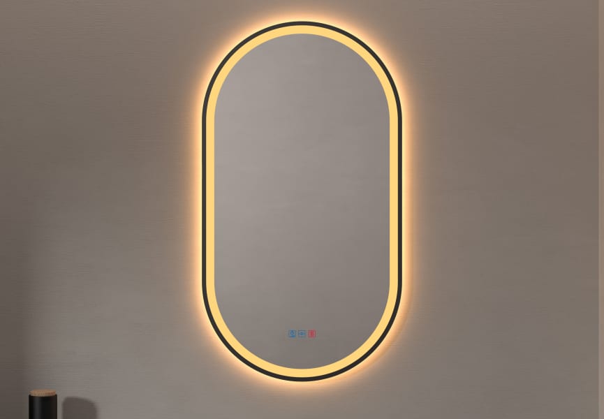 Miroir de salle de bain avec éclairage LED Zenit Bruntec principal 1