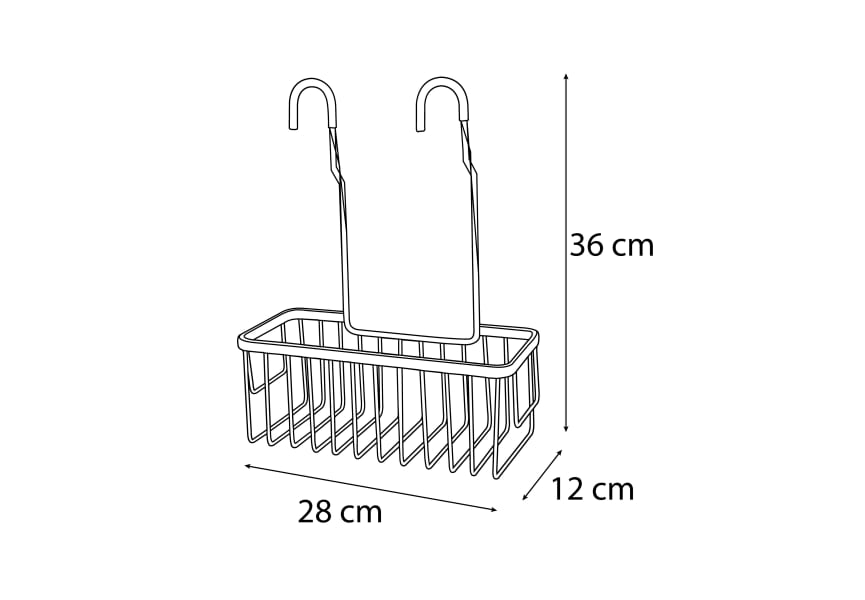 Mediterranea Tablette de douche 600 Bruntec croquis 6