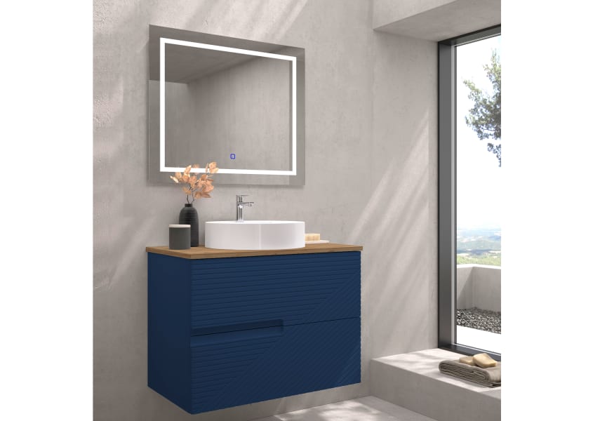Meuble de salle de bains avec plan de toilette en bois Limo Bruntec couleurs principal 7