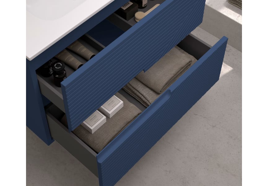 Meuble de salle de bains avec plan de toilette en bois Limo Bruntec couleurs détail 13