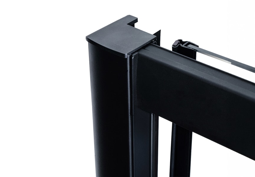 Paroi de douche noir Sabik Bruntec détail 1