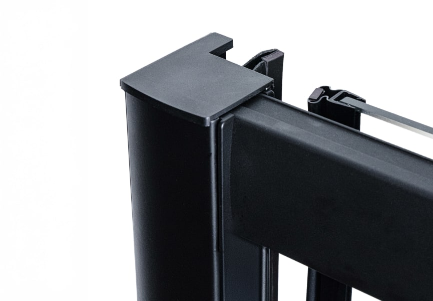 Paroi de douche noir Sabik Bruntec détail 1