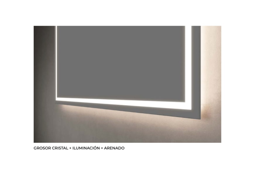 Miroir de salle de bains avec éclairage LED Francia Ledimex détail 6