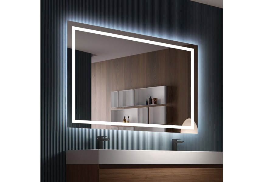 Miroir de salle de bains avec éclairage LED Francia Ledimex principal 3