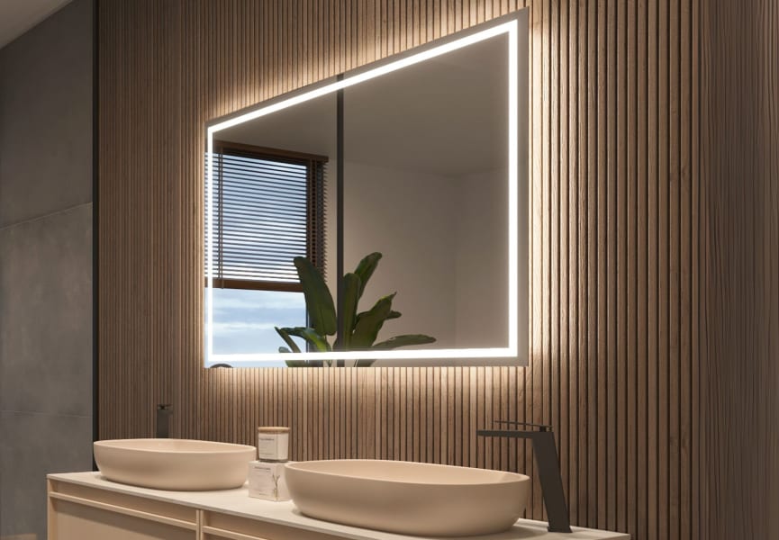 Miroir de salle de bains avec éclairage LED Francia Ledimex principal 1
