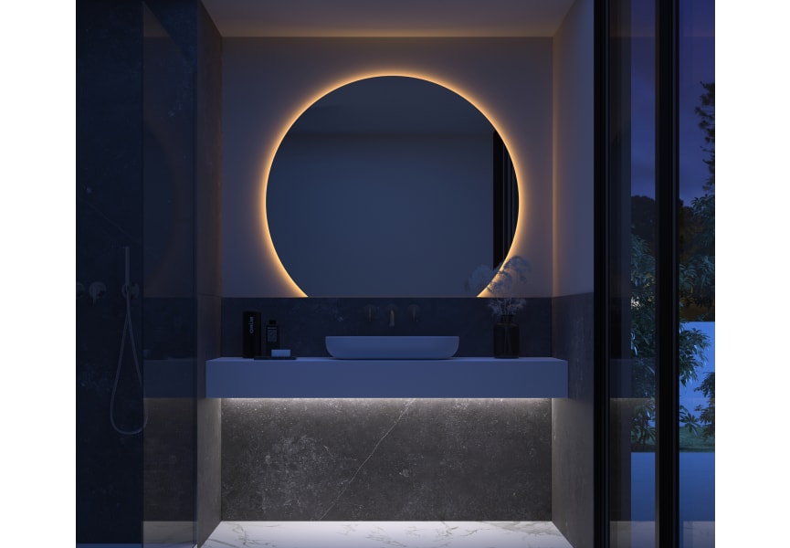 Miroir demi-lune avec éclairage LED Granada 2 de Eurobath principal 0