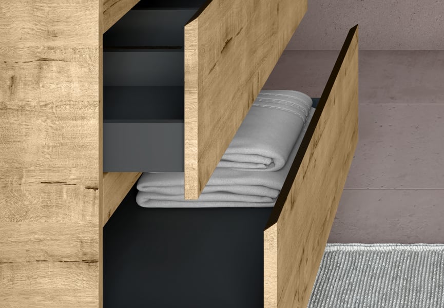 Ensemble de meubles de salle de bains Roma Bruntec détail 8