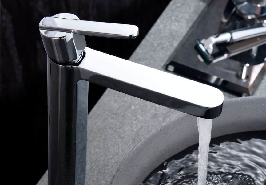 Pack Roma Imex robinet de lavabo à bec haut + bonde click-clack détail 5