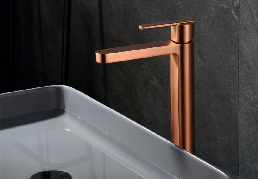 Pack Roma Imex robinet de lavabo à bec haut + bonde click-clack détail 6