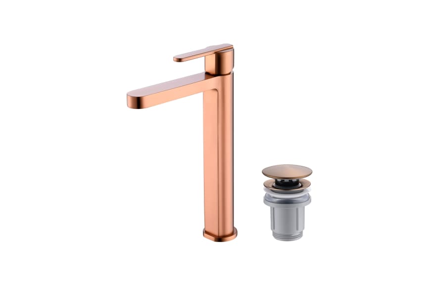 Pack Roma Imex robinet de lavabo à bec haut + bonde click-clack principal 3