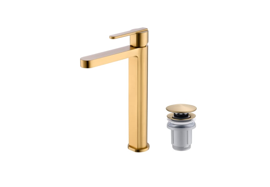 Pack Roma Imex robinet de lavabo à bec haut + bonde click-clack principal 2