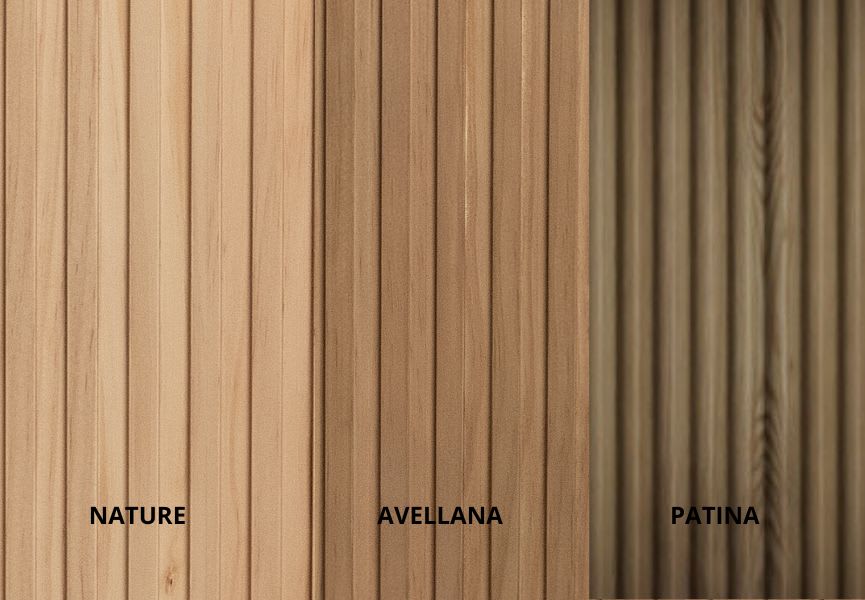 Meubles de salle de bains avec comptoir en bois massif Baviera Bruntec détail 5