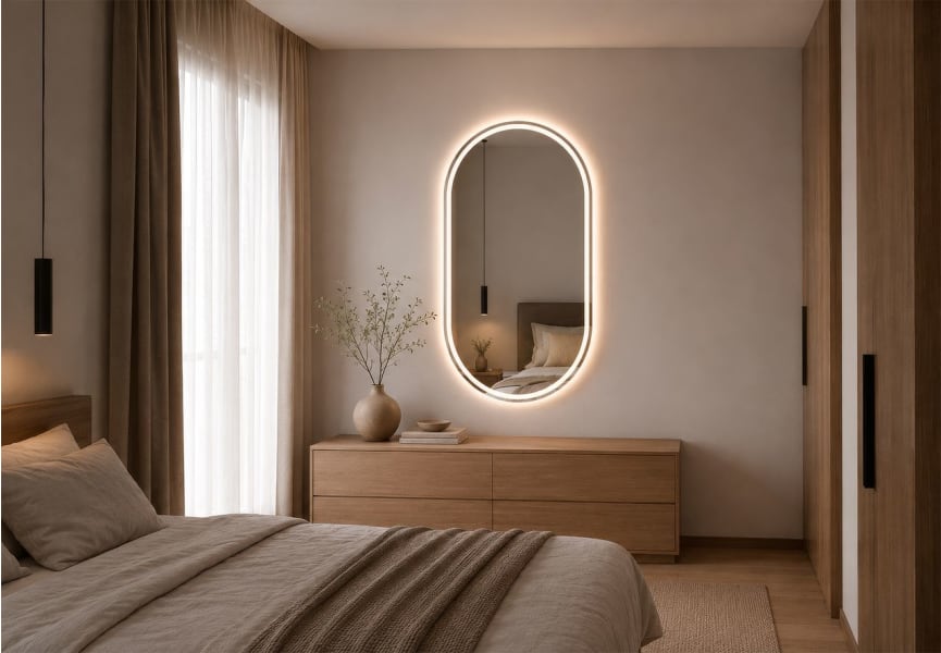 Miroir de salle de bain LED Aris Bruntec principal 4
