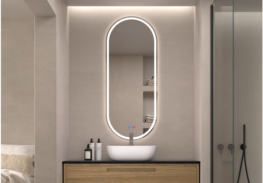 Miroir de salle de bain LED Aris Bruntec principal 1