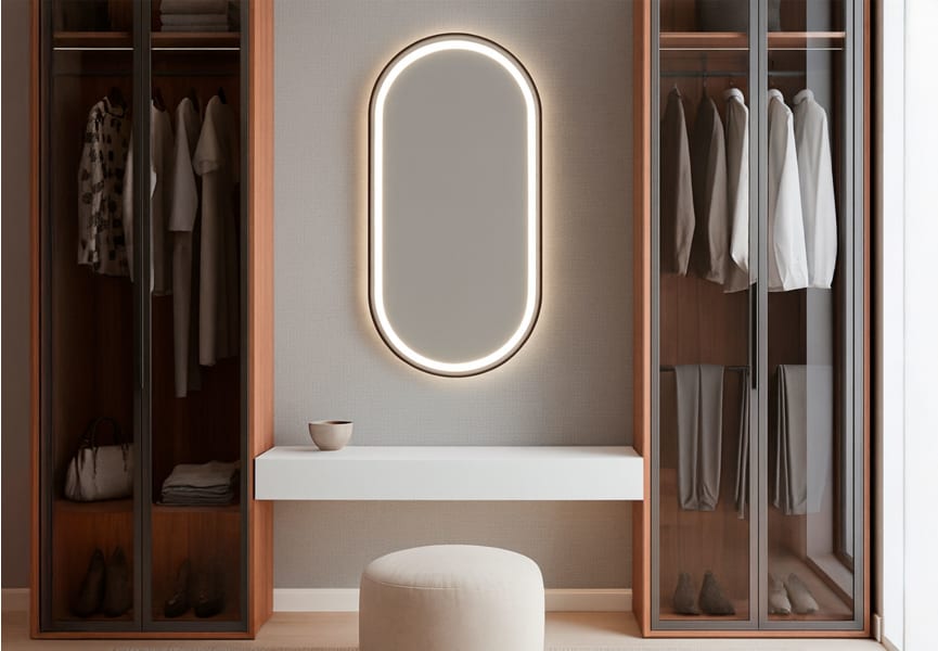 Miroir de salle de bain LED Aris Bruntec principal 1